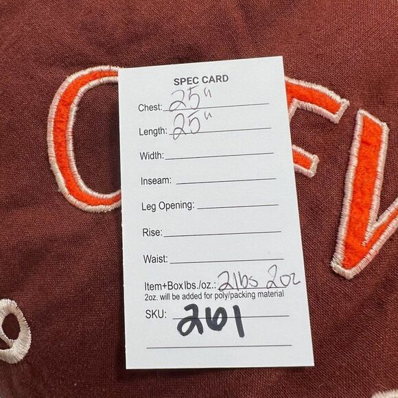 Vintage 90's Mirage Cleveland Browns Insulated Bomber Jacket Size Large - Picture 15 of 15